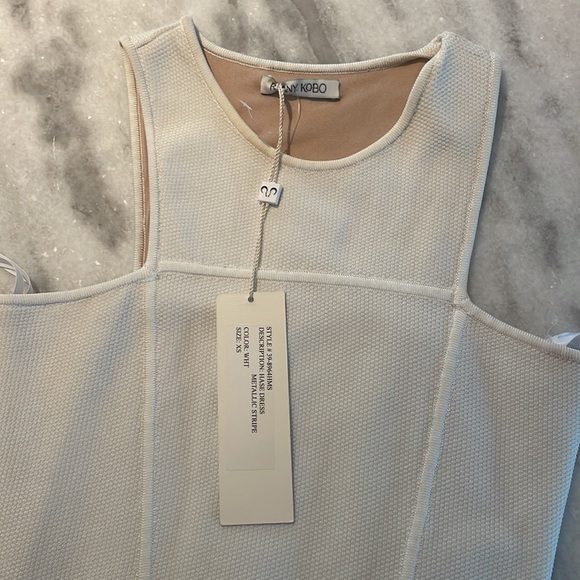 Ronny Kobo White Mini Dress - new with tags - Picture 5 of 5